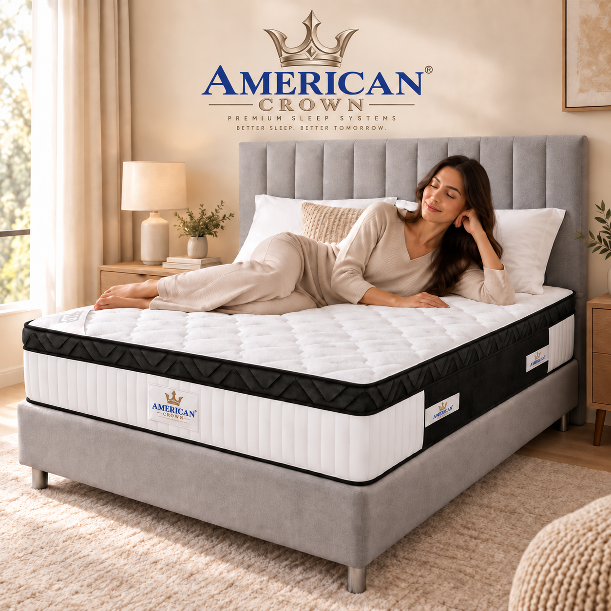 מזרן AMERICAN CROWN GOOD MORNING 28 – ויסקו וקפיצי Pocket מבודדים