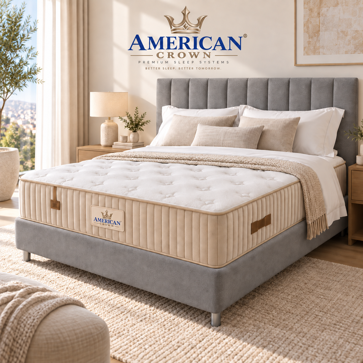 מזרן AMERICAN CROWN ULTRA 29 – ויסקו ללא קפיצים